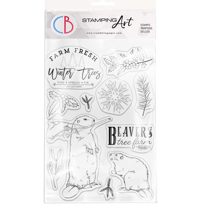 Ciao Bella Clear Stamp Set 15x20 cm Beavers Tree Farm