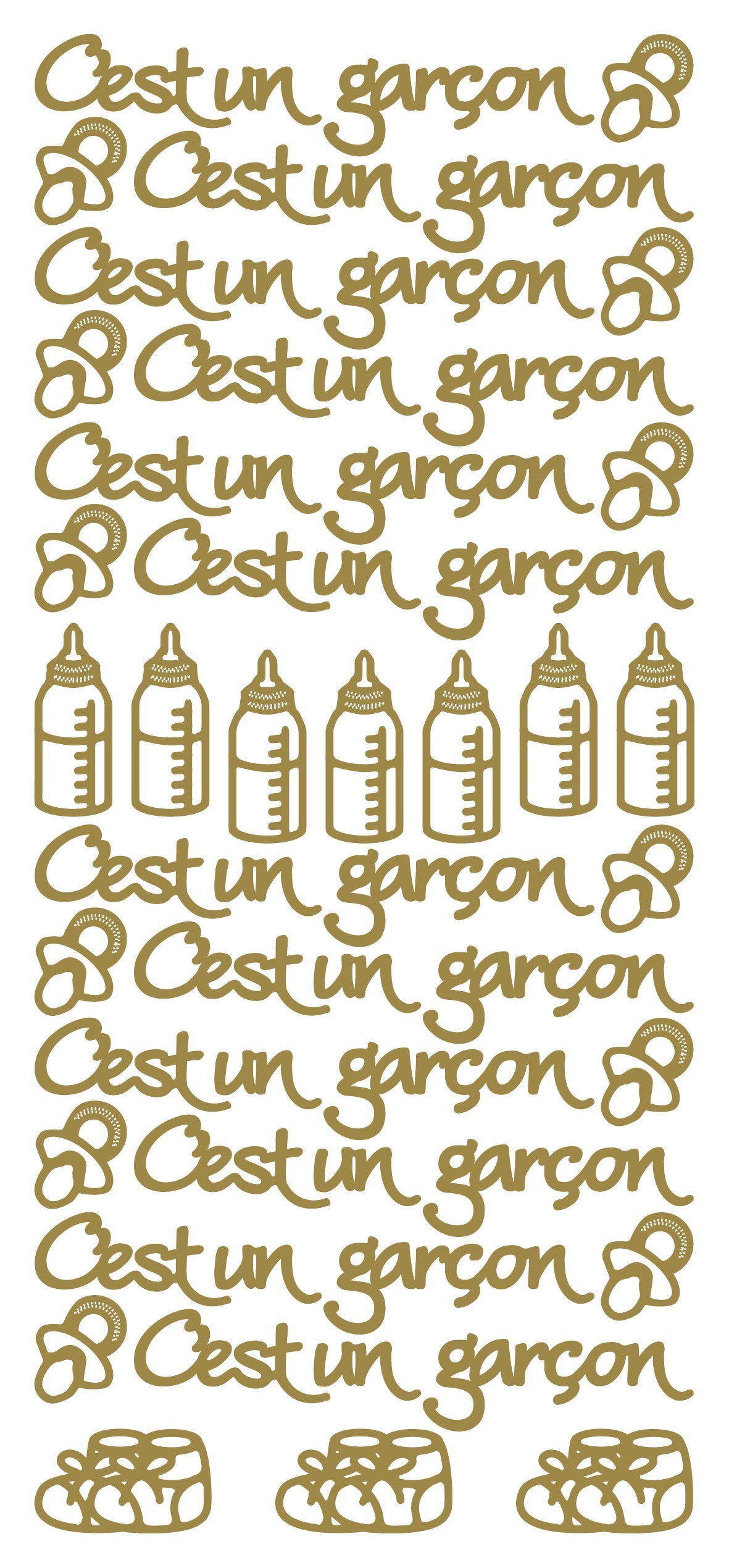 Autocollants à décoller - C'est un garçon