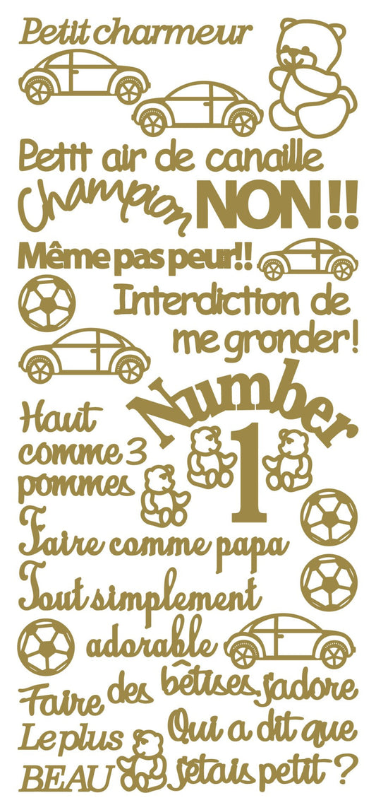 Peel Off Stickers - Petit Charmeur