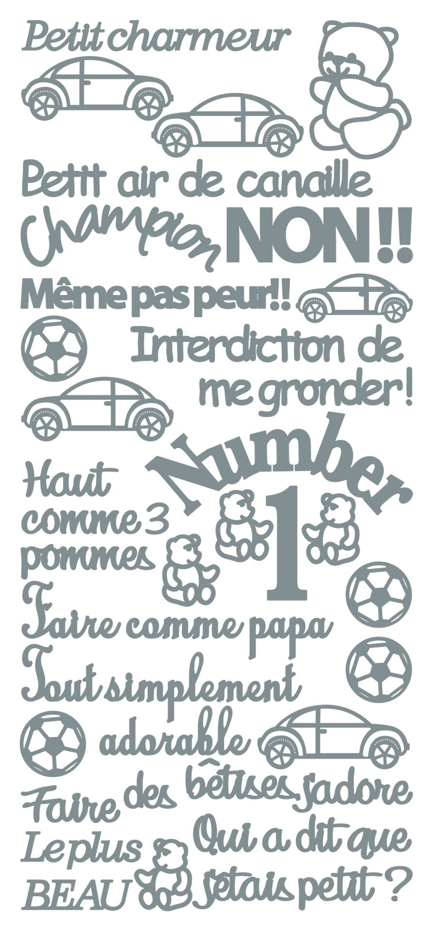 Peel Off Stickers - Petit Charmeur