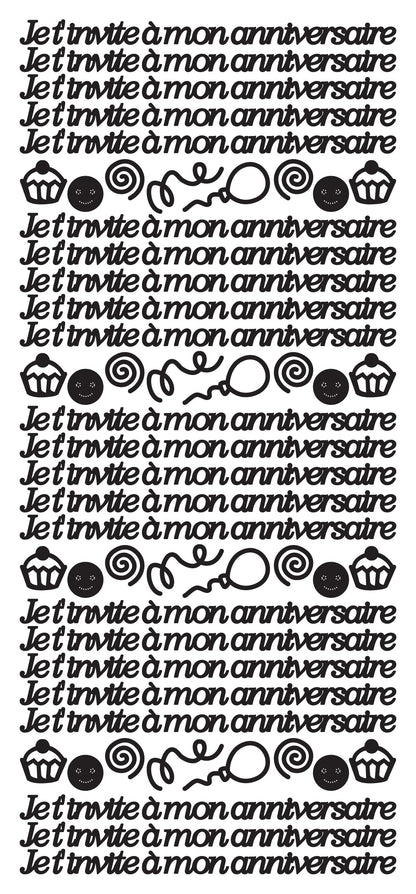 Peel Off Stickers - Je t' invite