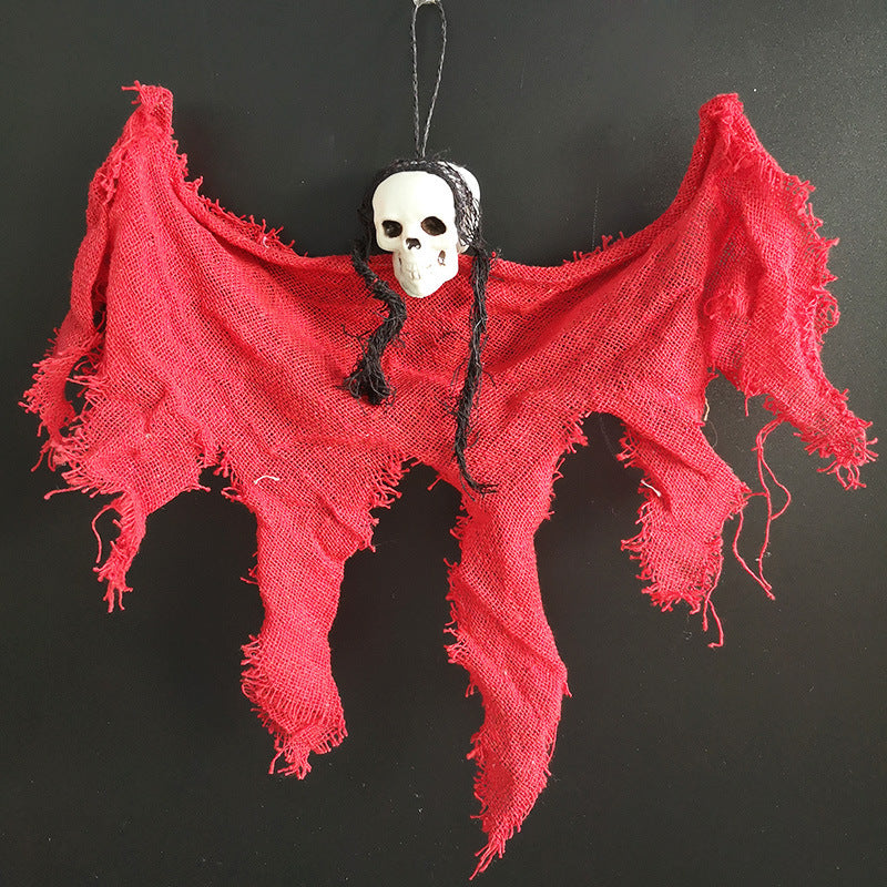 Creepy Hanging Skull Décor – Halloween Ghost Skeleton Decoration for Indoor & Outdoor Use