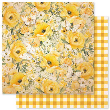 Collection de papier 15x15 cm « L'essentiel des abeilles et papillons » 33582