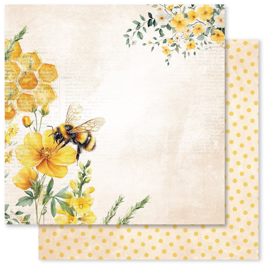 Collection de papiers « Bees & Butterflies Basics » 12x12 33561