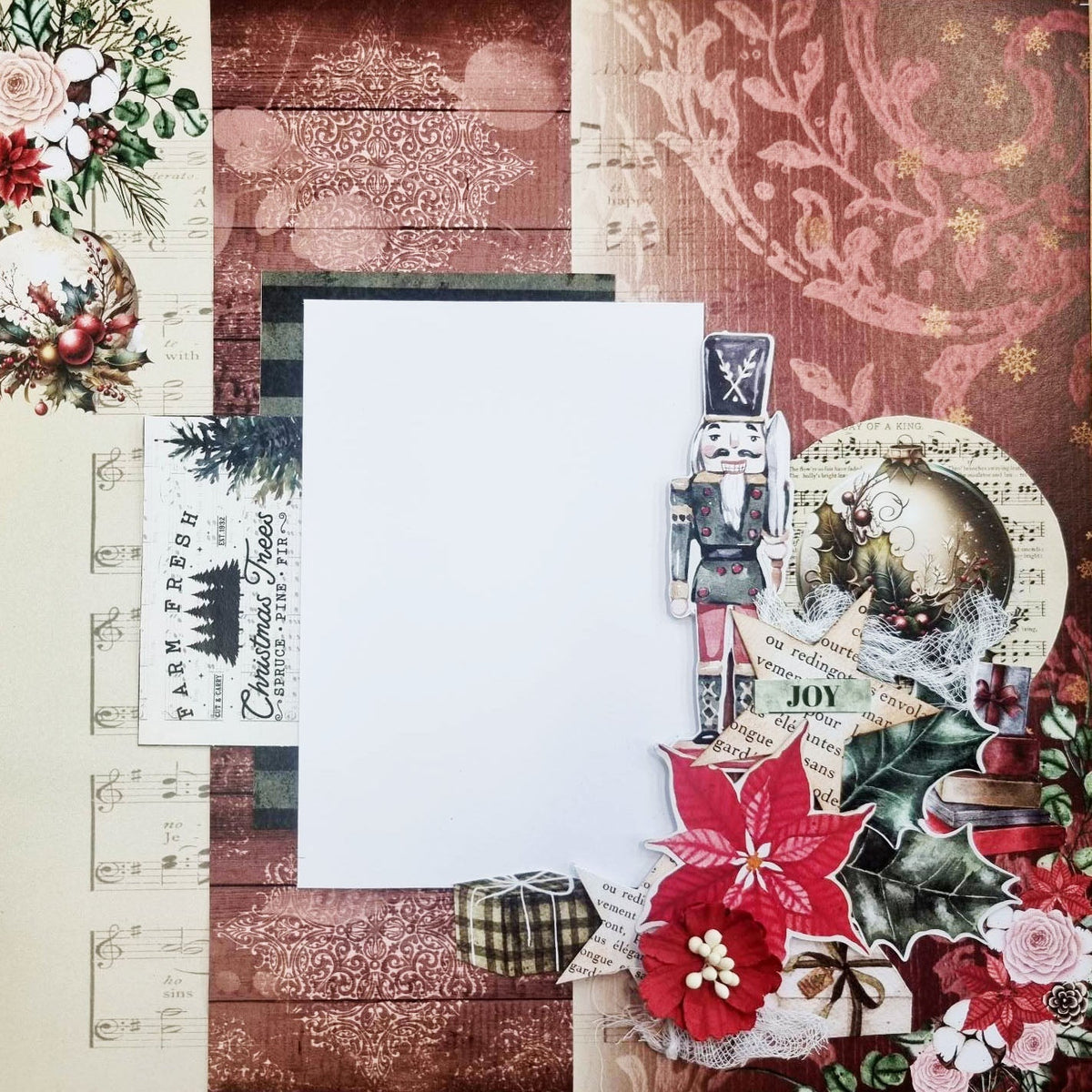 Papiers imprimés 30x30 cm Décembre (pack)