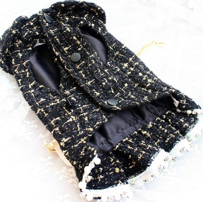 Ensemble robe et sac pour chien | Robe pour chien Coco Chewnel avec sac à main