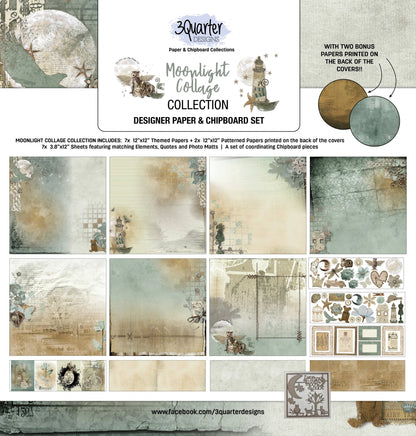 3Quarter Designs - Collection Scrapbooking - Moonlight Collage