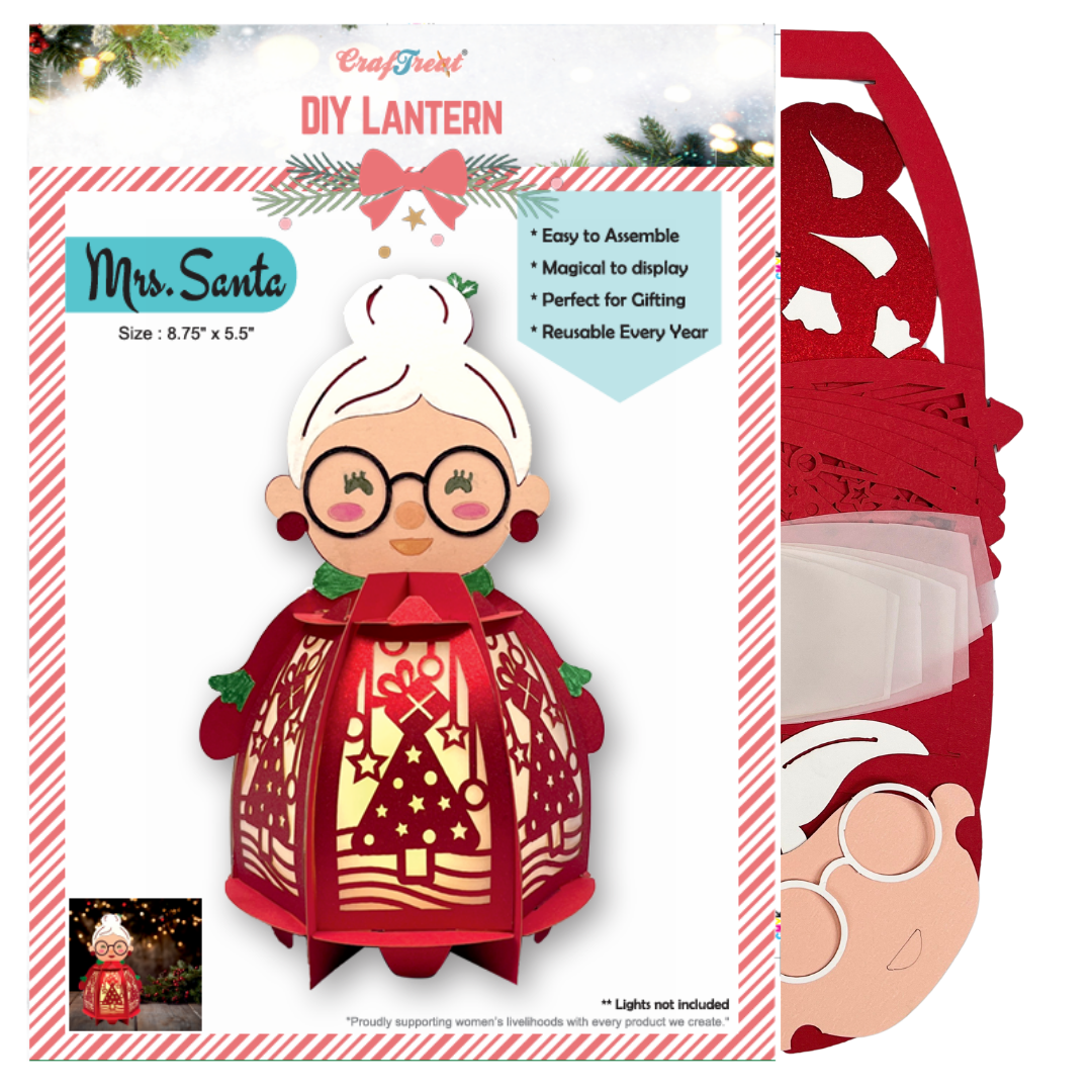 Lanterne en papier DIY CrafTreat - Madame Noël