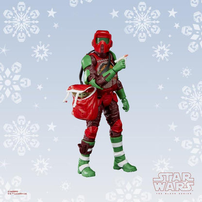 Hasbro - Star Wars The Black Series Scout Trooper 15 cm - Édition Noël - Figurine Exclusive