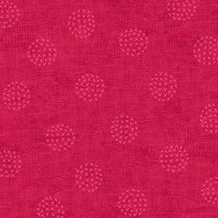 Tissu - En gros - 4512-840 - Points Cercles Rouges