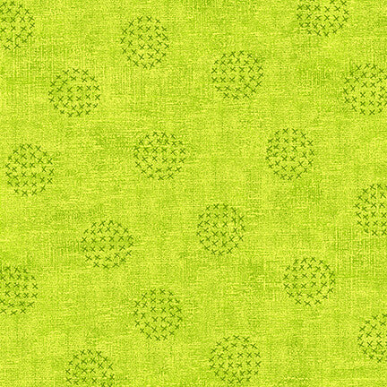 Tissu - Basic - 4512-841 - Petits ronds citron