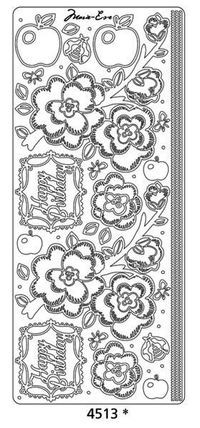 Autocollant à décoller - Fleurs Marie Eve