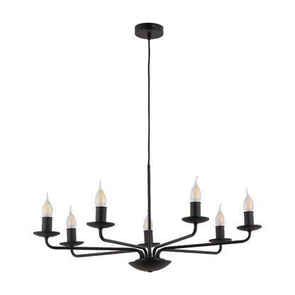 LIMAL Vintage Candle Chandelier Pendant Light for Dining Room, Living Room & Entryway