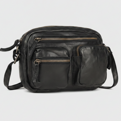 MET Premium Leather Crossbody Bag. Compact Utility Explorer