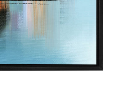Art mural - Nuances de bleu abstrait - Toile d'art - Vernis RVB #4836-105