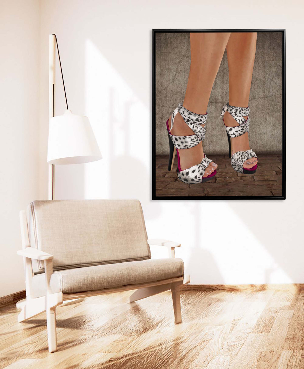 Talons - Toile murale décorative - Art moderne - Vernis RGB