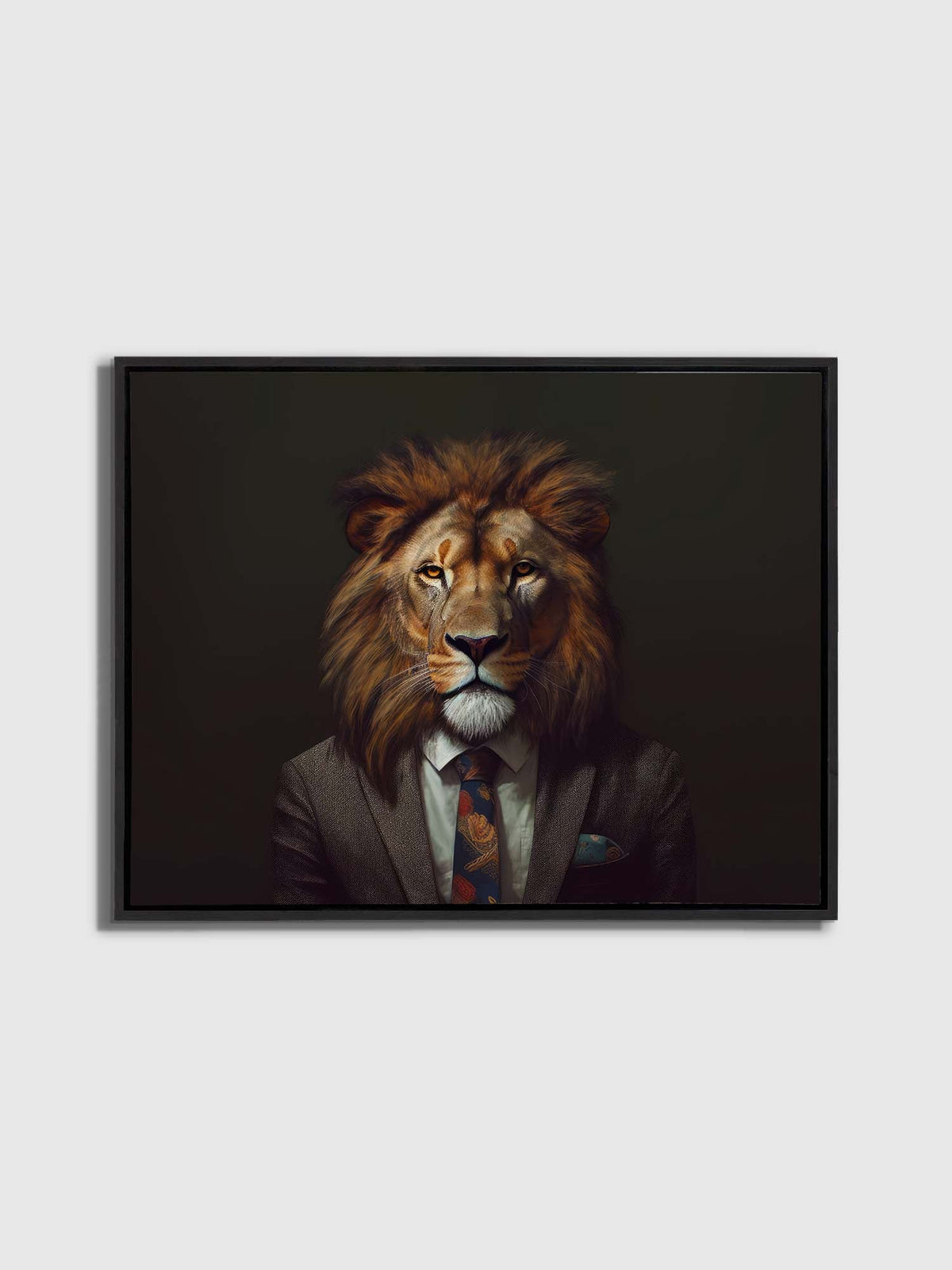 Wall Art-Wildlife Canvas Art - Boss Lion