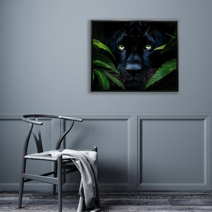 Jaguar noir rare - Décoration murale - Impression sur toile RGB Vanish