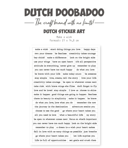 Dutch Doobadoo DDBD Sticker A5 Joyeux Printemps 1