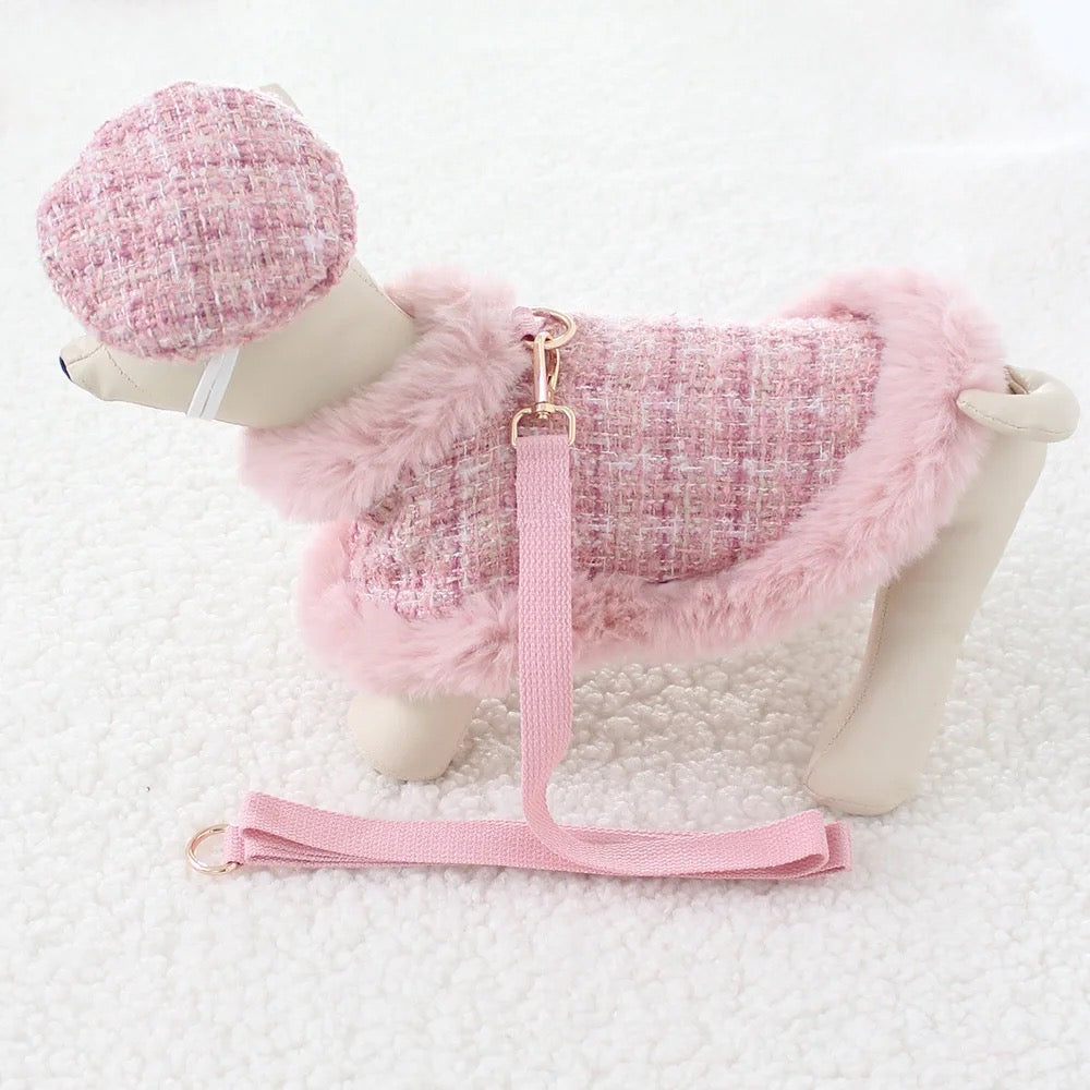 Ensemble pour chien Missy Baby en tweed | Tenue classique coordonnée pour chien
