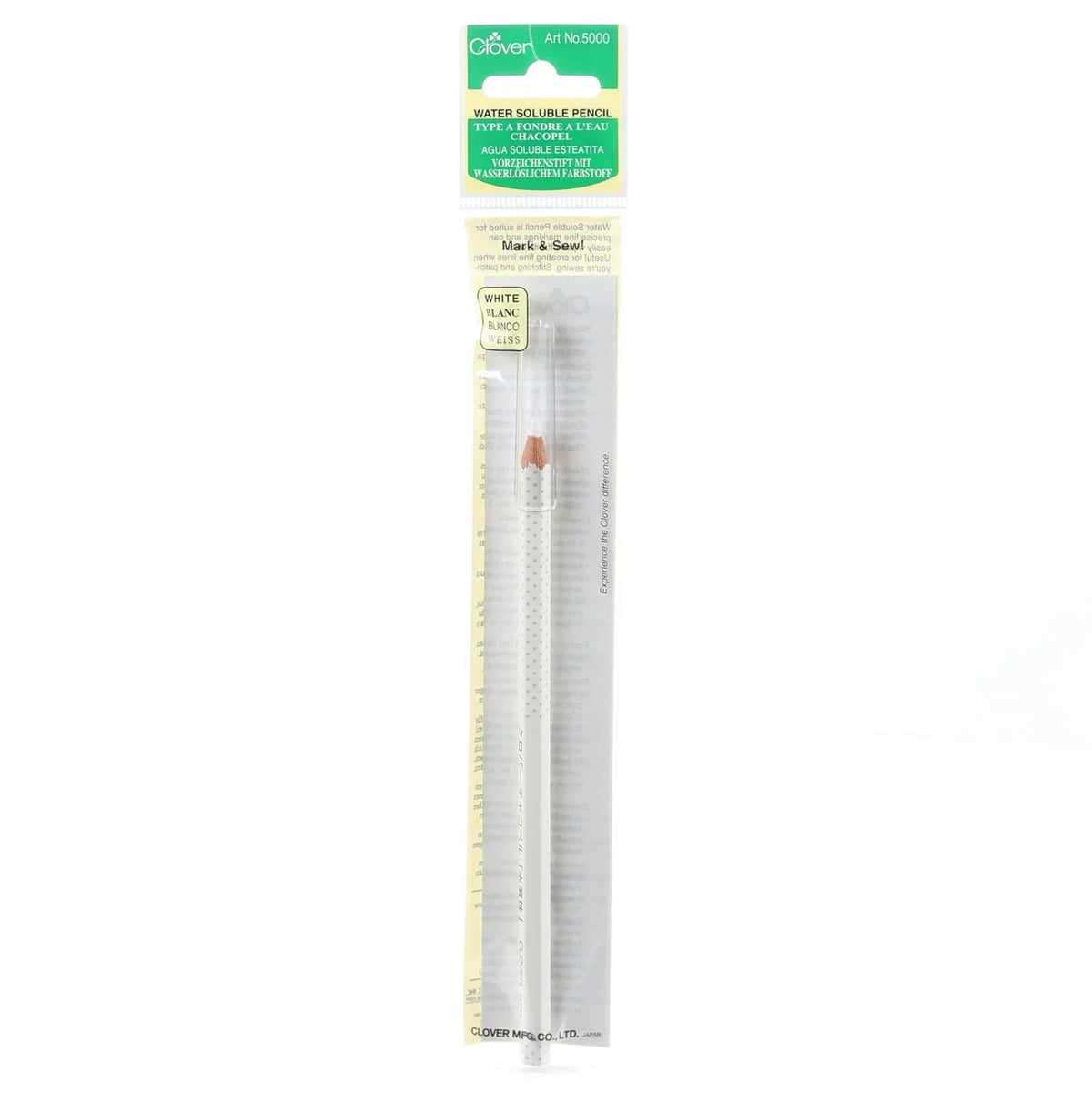 CLOVER 5000 - Crayon soluble dans l'eau - Blanc