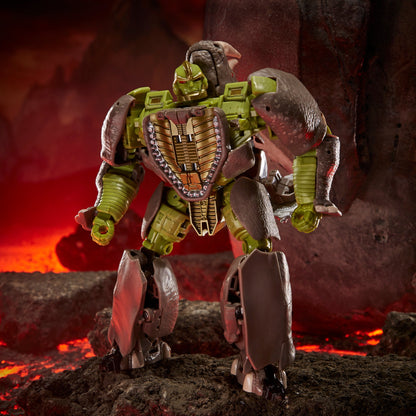 Transformers Jouets Generations War for Cybertron: Kingdom Voyager WFC-K27 Figurine articulée Rhinox