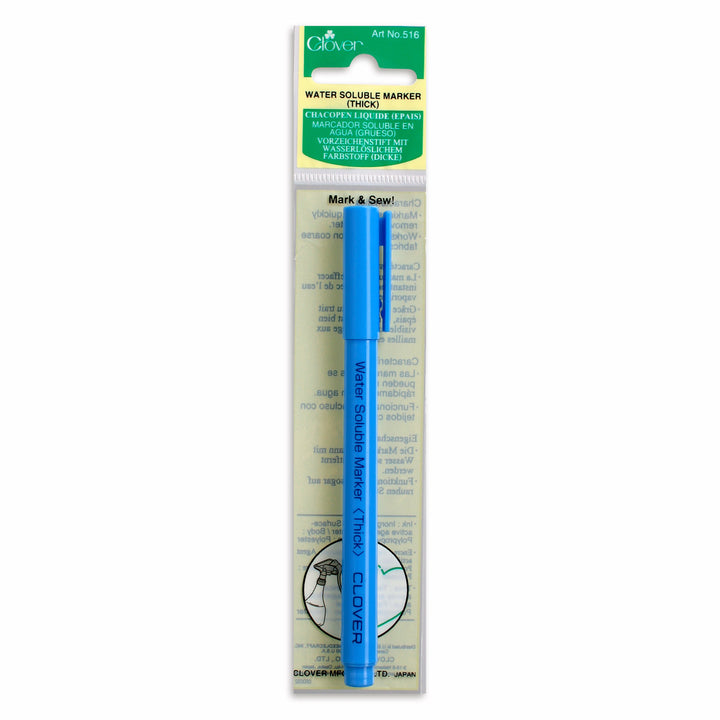 CLOVER 516 - Crayon Bleu Soluble à l'Eau - Épais