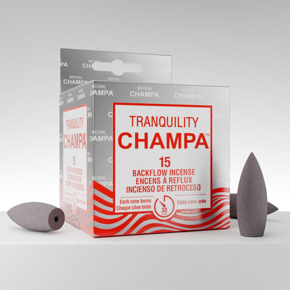 Bâtonnets d'encens à refoulement Tranquility Champa