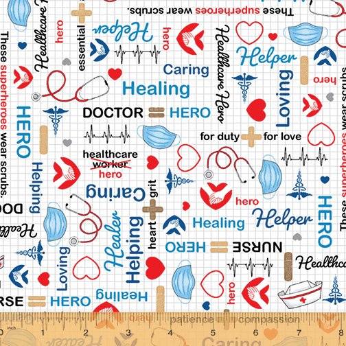Appel à toutes les infirmières - Windham Fabrics - 52528-1