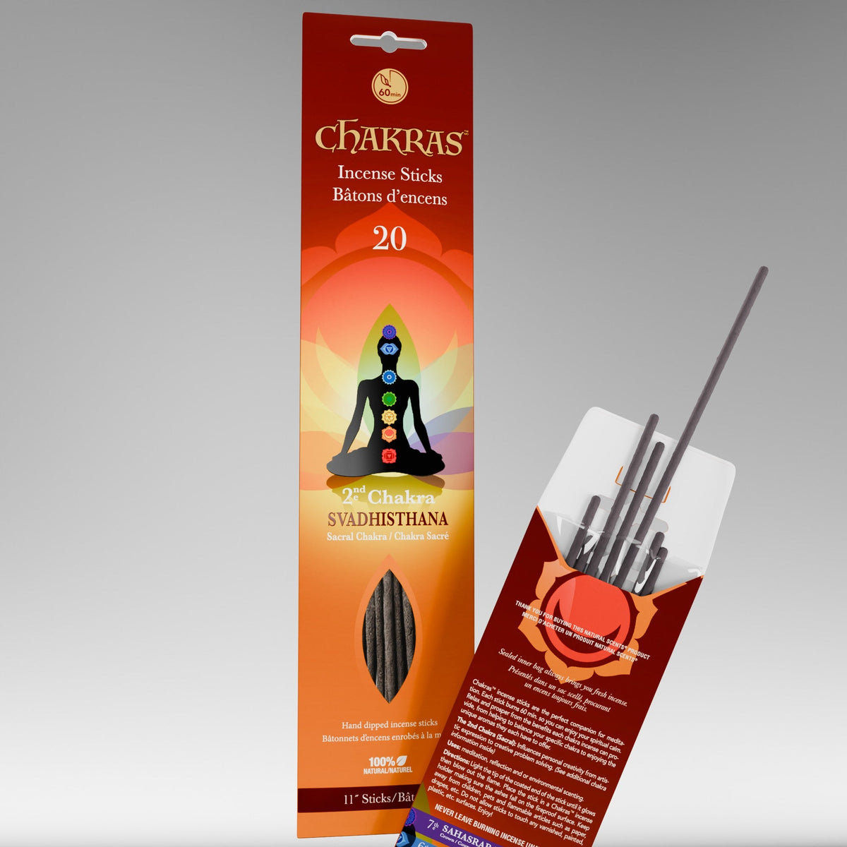 Encens Chakras® #02 Bâtonnets d'encens Svadhisthana
