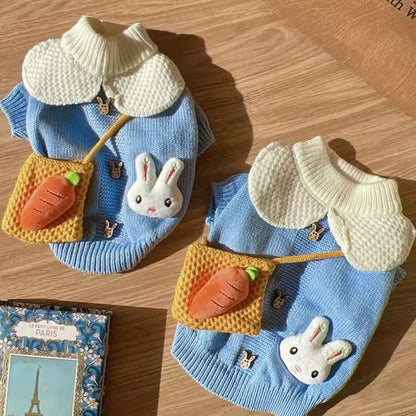 Corduroy Easter Bunny Sweater | Easter Dog Sweater