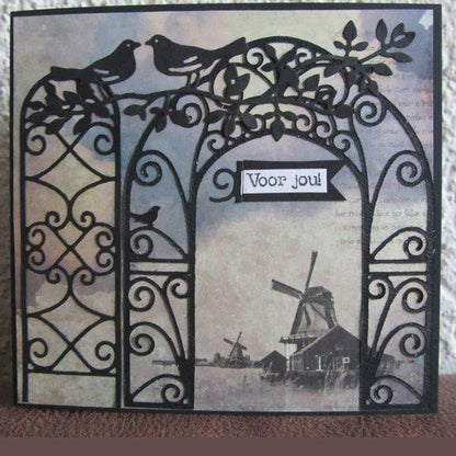 Marianne Design : Matrices de découpe Craftables - Treillis d'oiseaux