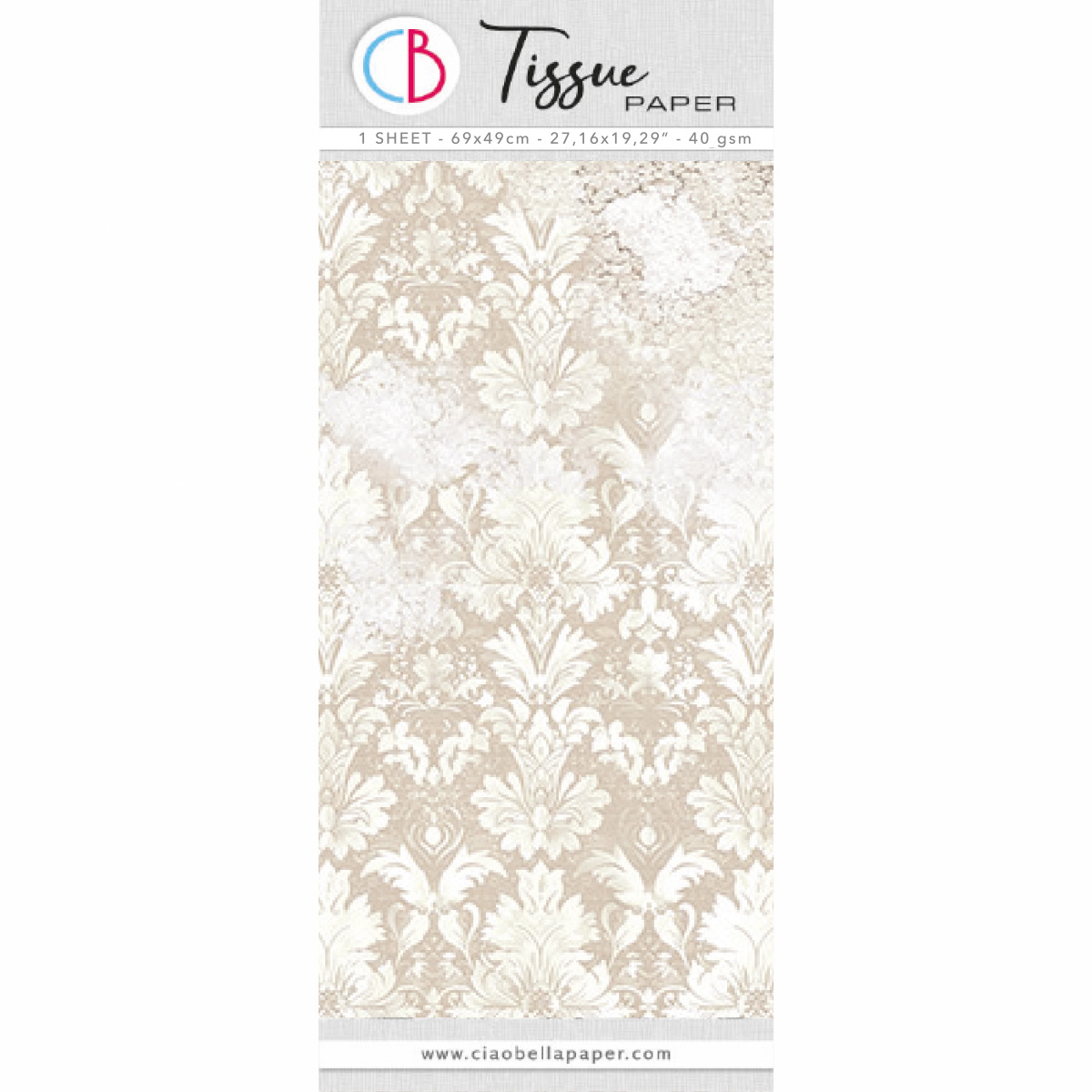 Tissue Paper cm69x49 27,66"x19,29” Baroque