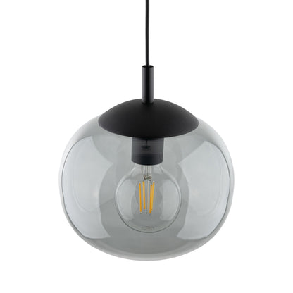 VIBE Graphite Glass Scandinavian Pendant Light for Kitchen Island & Dining Table