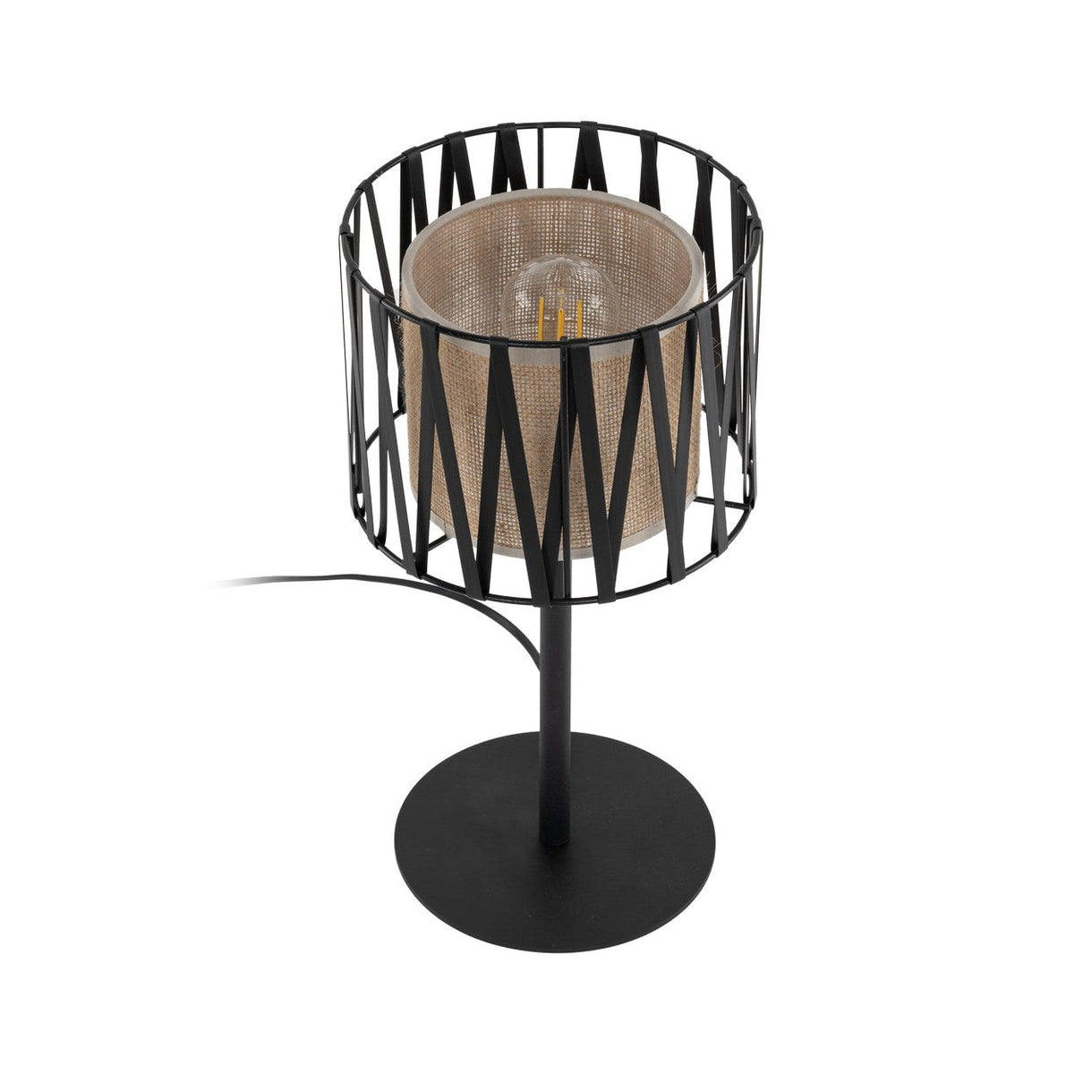 HARMONY NATURE Woven Jute Table Lamp for Bedroom & Nightstand (Clearance)
