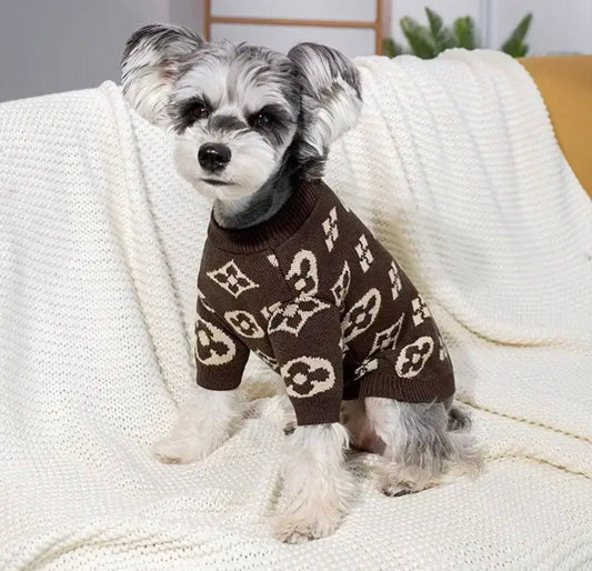 Chewy Vuitawn Classic Knit Dog Sweater | Cozy Everyday Dog Sweater