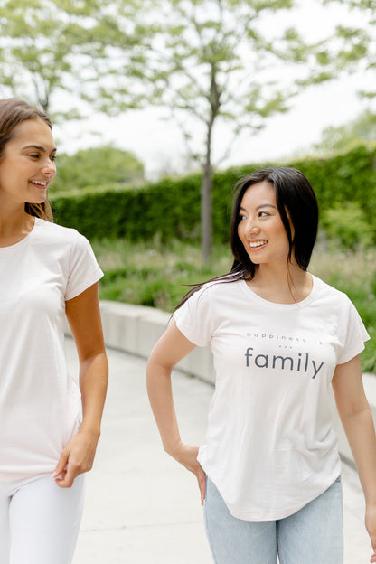 Women's Family Bamboo T-Shirt, Ballet Pink