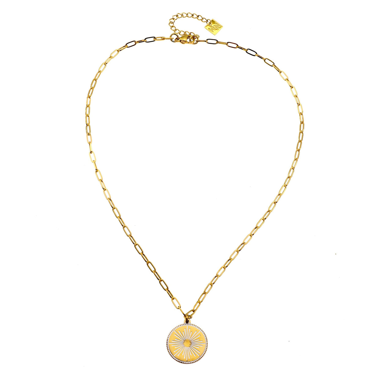 LUNA : Collier pendentif en émail « Star Burst »