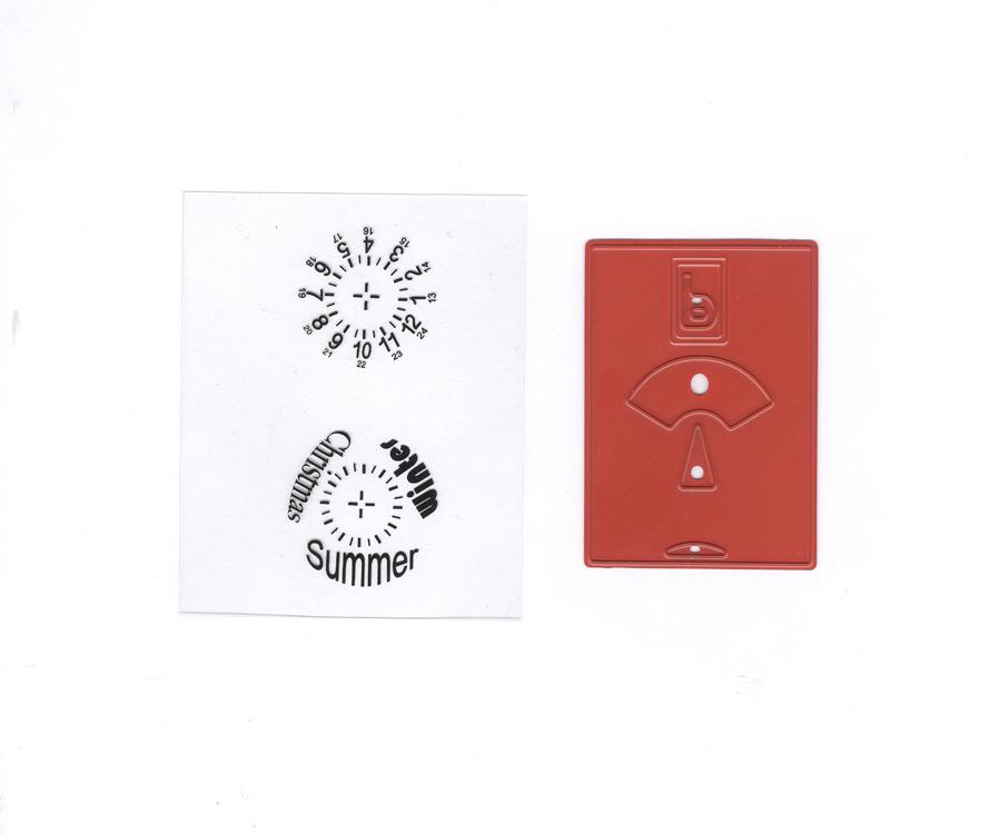 Matrice de découpe et gaufrage / Clearstamp – Carte de stationnement