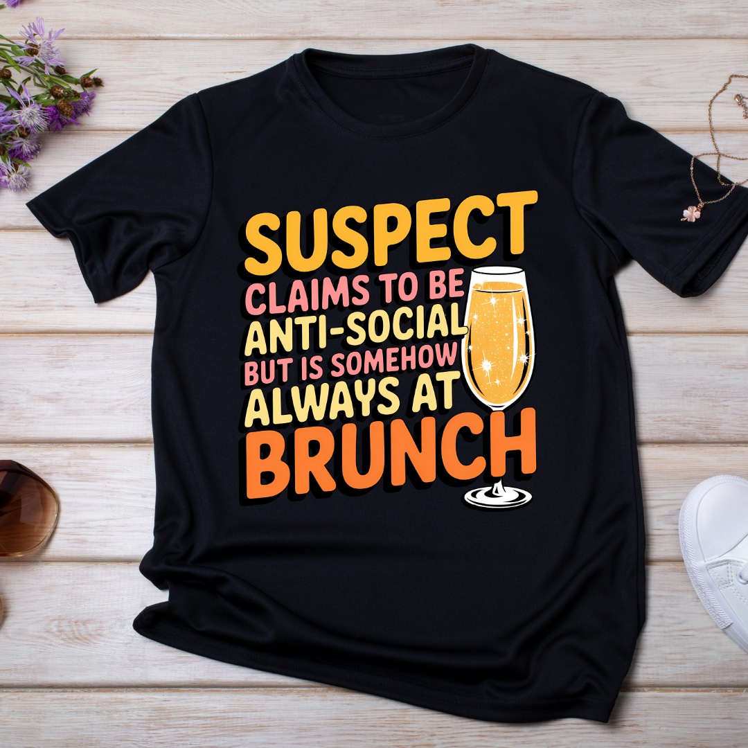 Le suspect prétend être associable, mais il est toujours au brunch UV DTF/TRANSFERT DTF