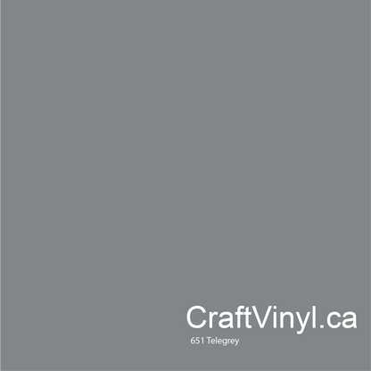 Oracal 651 Glossy Telegrey Vinyl #076 sheets and rolls