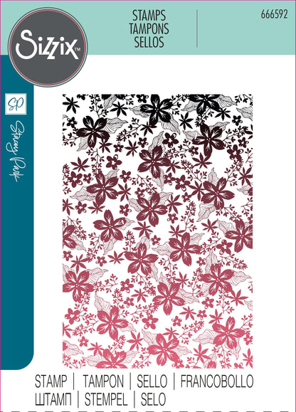 Sizzix Clear Stamp Set Cosmopolitan, Petals par Stacey Park