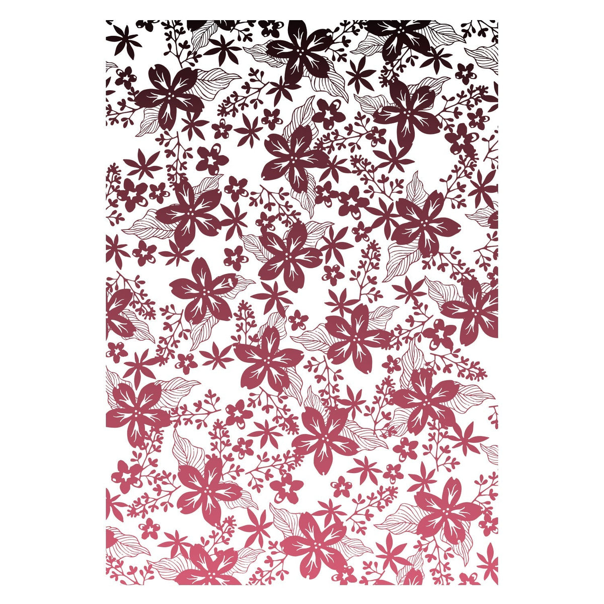 Sizzix Clear Stamp Set Cosmopolitan, Petals par Stacey Park