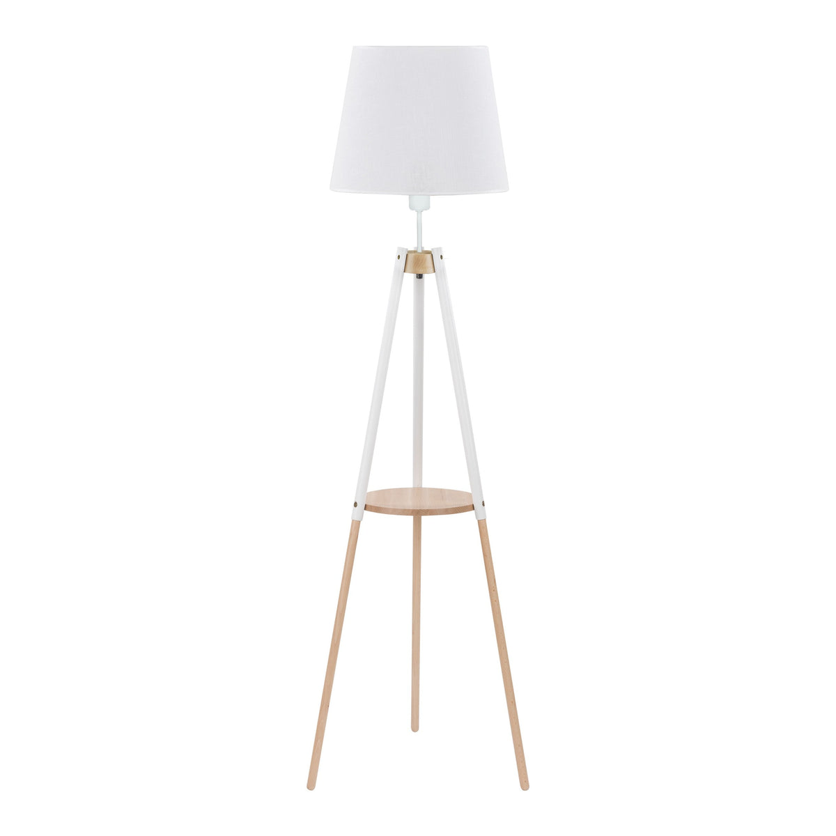VAIO White Tray Table Floor Lamp for Living Room & Bedroom