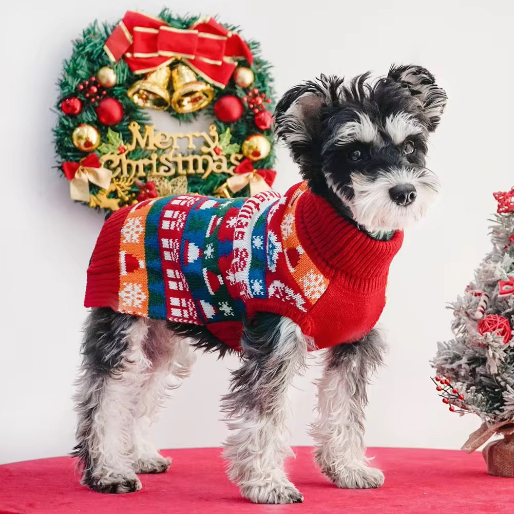 Pull de Noël Nicholas pour chien – Pull de Noël festif pour chien