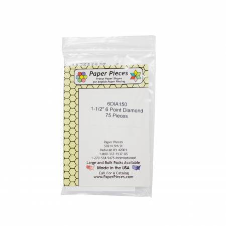 Lot de 75 gabarits en papier pour losanges de 3,8 cm