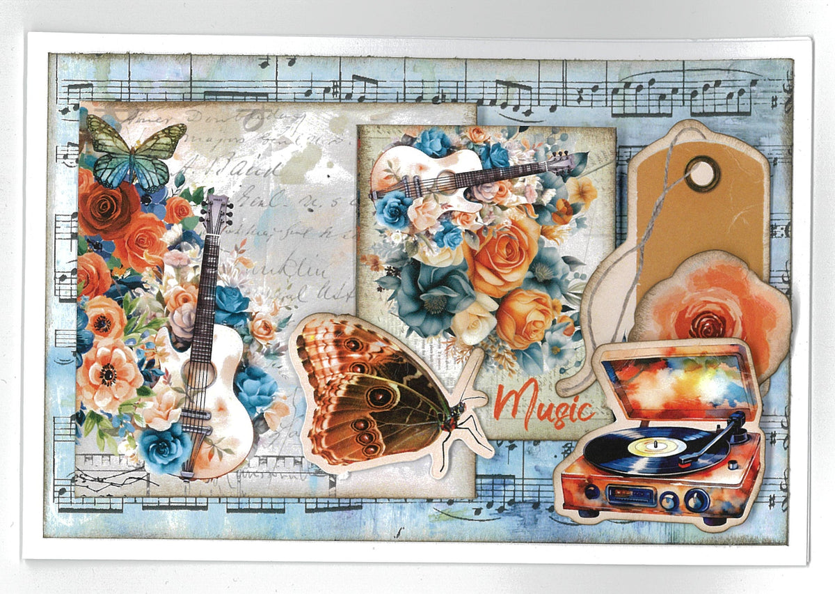 3Quarter Designs Cerulean Score 6x4 Card Pack