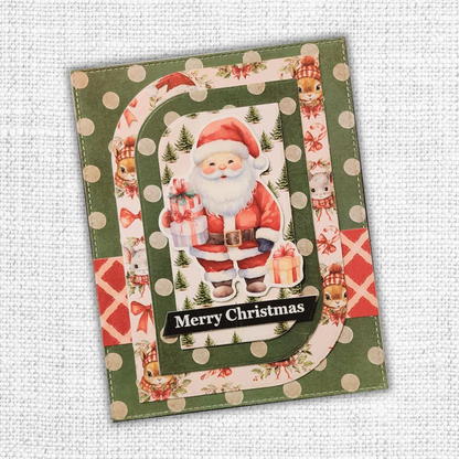 Woodland Christmas Tags Embossed Die Cuts 33036