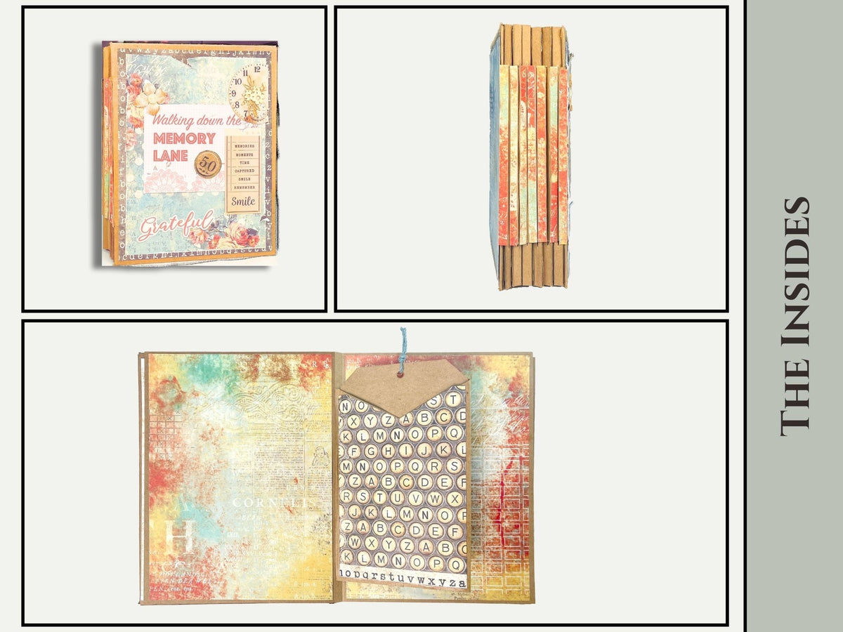CrafTreat Scrapbook Blanks - Livret en accordéon à charnière - Noir