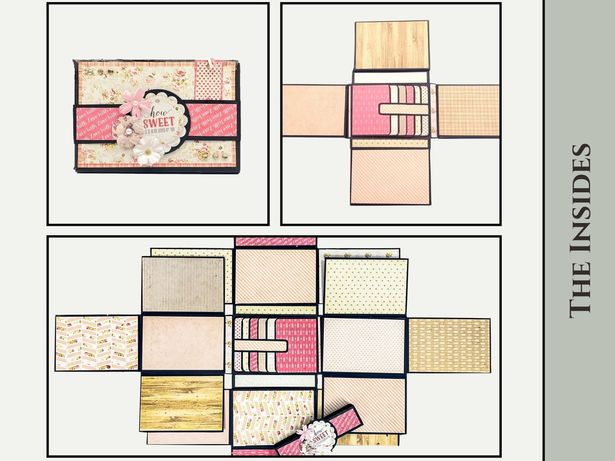 CrafTreat Blocs Vides pour Scrapbook - Folio Extensible - Couleur Kraft